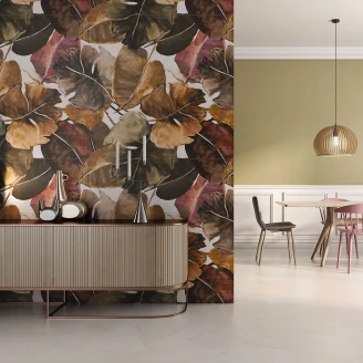 Veggflis <strong>Lilysuite</strong>  Brun Matt 60x120 cm (Sett i to deler)